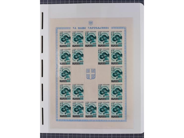 1939/45, postfrische und winzig ungebrauchte/gestempelte Sammlung mit vielen kompletten Gebieten, dabei Böhmen und Mähren mit