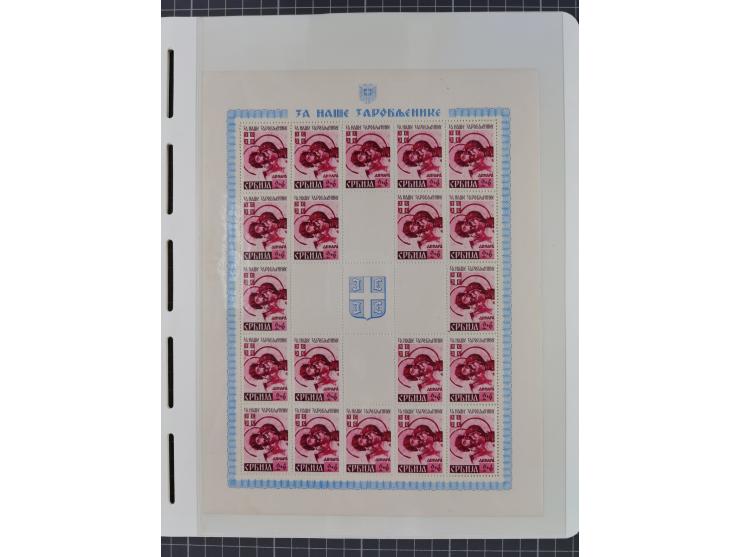 1939/45, postfrische und winzig ungebrauchte/gestempelte Sammlung mit vielen kompletten Gebieten, dabei Böhmen und Mähren mit