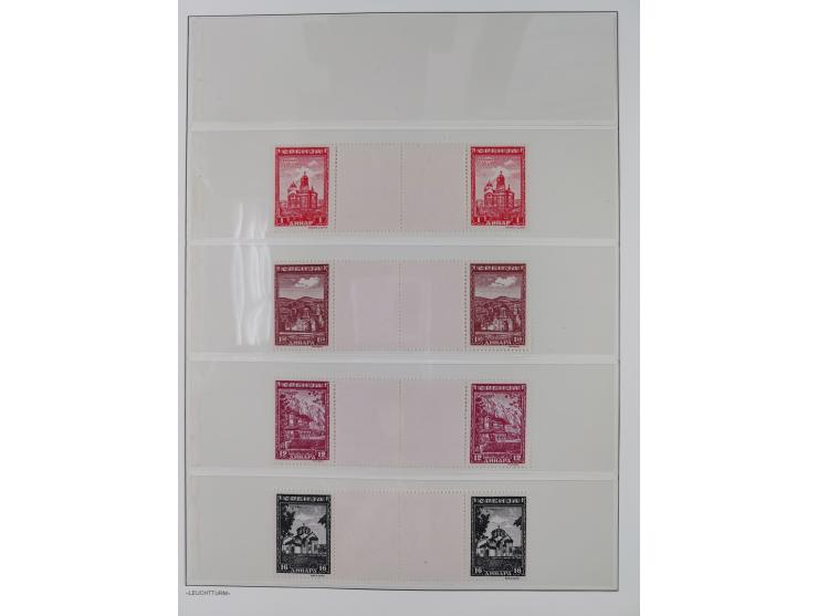 1939/45, postfrische und winzig ungebrauchte/gestempelte Sammlung mit vielen kompletten Gebieten, dabei Böhmen und Mähren mit