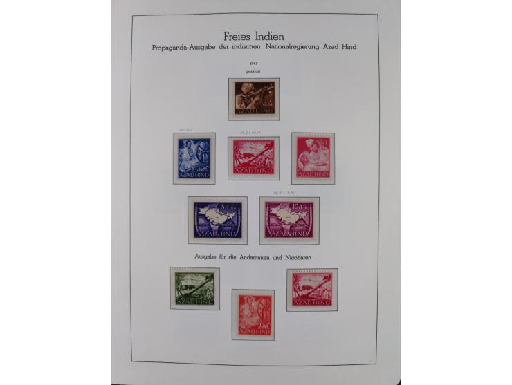 1939/45, postfrische und winzig ungebrauchte/gestempelte Sammlung mit vielen kompletten Gebieten, dabei Böhmen und Mähren mit