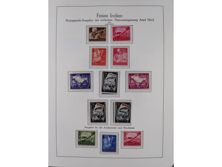 1939/45, postfrische und winzig ungebrauchte/gestempelte Sammlung mit vielen kompletten Gebieten, dabei Böhmen und Mähren mit