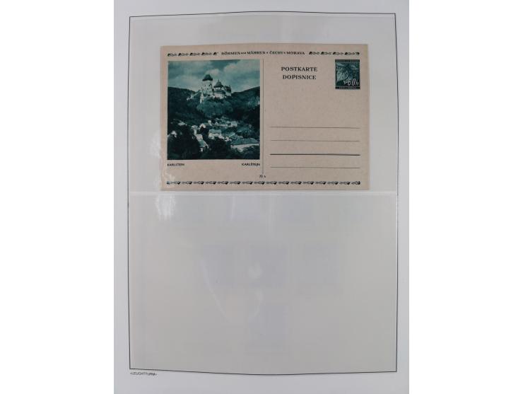 1939/45, postfrische und winzig ungebrauchte/gestempelte Sammlung mit vielen kompletten Gebieten, dabei Böhmen und Mähren mit