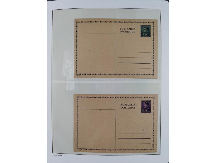 1939/45, postfrische und winzig ungebrauchte/gestempelte Sammlung mit vielen kompletten Gebieten, dabei Böhmen und Mähren mit