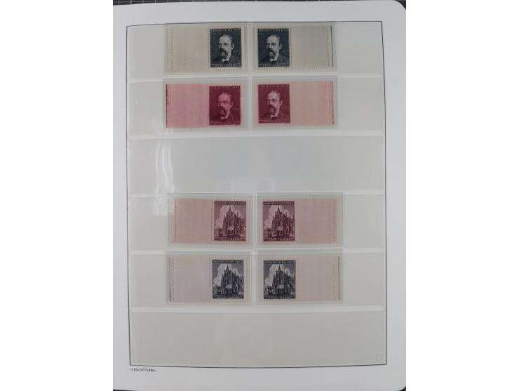 1939/45, postfrische und winzig ungebrauchte/gestempelte Sammlung mit vielen kompletten Gebieten, dabei Böhmen und Mähren mit