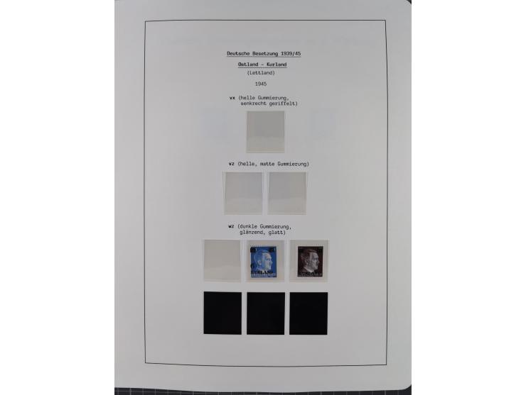 1939/45, postfrische und winzig ungebrauchte/gestempelte Sammlung mit vielen kompletten Gebieten, dabei Böhmen und Mähren mit