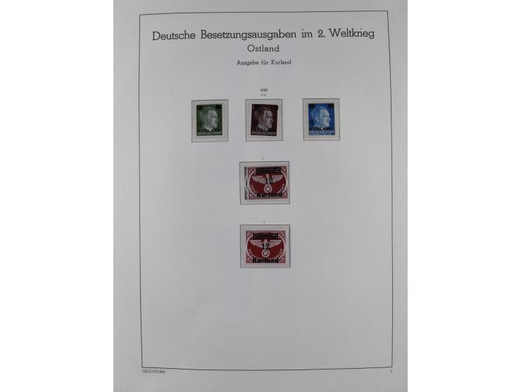 1939/45, postfrische und winzig ungebrauchte/gestempelte Sammlung mit vielen kompletten Gebieten, dabei Böhmen und Mähren mit