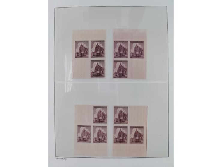 1939/45, postfrische und winzig ungebrauchte/gestempelte Sammlung mit vielen kompletten Gebieten, dabei Böhmen und Mähren mit