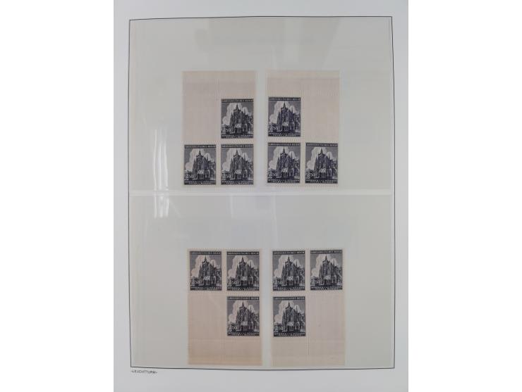 1939/45, postfrische und winzig ungebrauchte/gestempelte Sammlung mit vielen kompletten Gebieten, dabei Böhmen und Mähren mit
