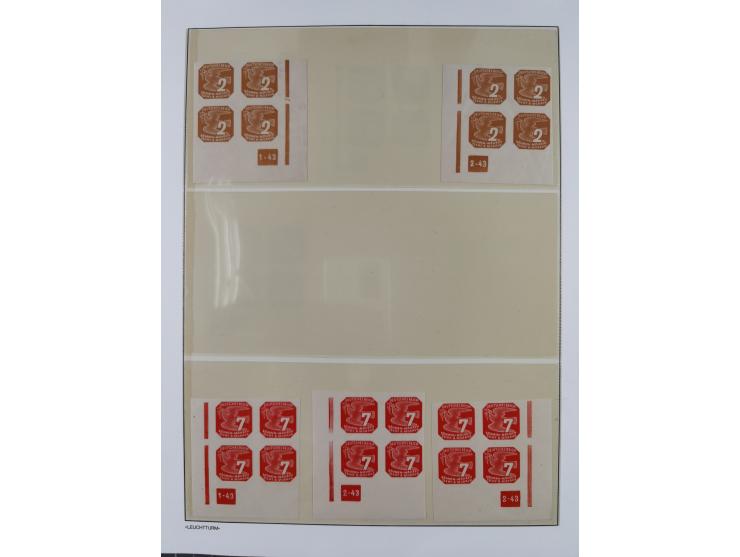 1939/45, postfrische und winzig ungebrauchte/gestempelte Sammlung mit vielen kompletten Gebieten, dabei Böhmen und Mähren mit