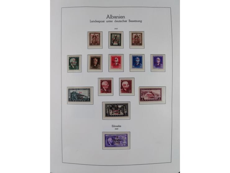 1939/45, postfrische und winzig ungebrauchte/gestempelte Sammlung mit vielen kompletten Gebieten, dabei Böhmen und Mähren mit