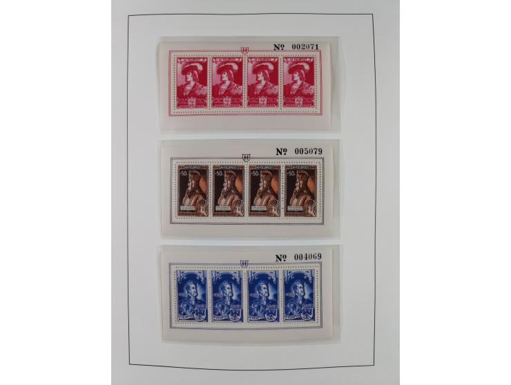 1939/45, postfrische und winzig ungebrauchte/gestempelte Sammlung mit vielen kompletten Gebieten, dabei Böhmen und Mähren mit