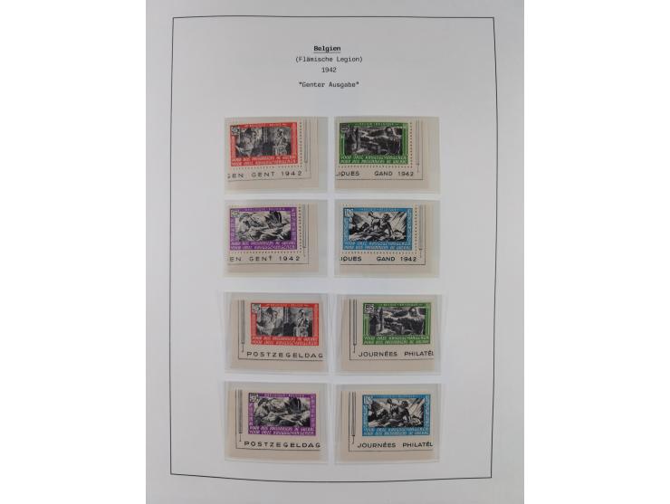 1939/45, postfrische und winzig ungebrauchte/gestempelte Sammlung mit vielen kompletten Gebieten, dabei Böhmen und Mähren mit