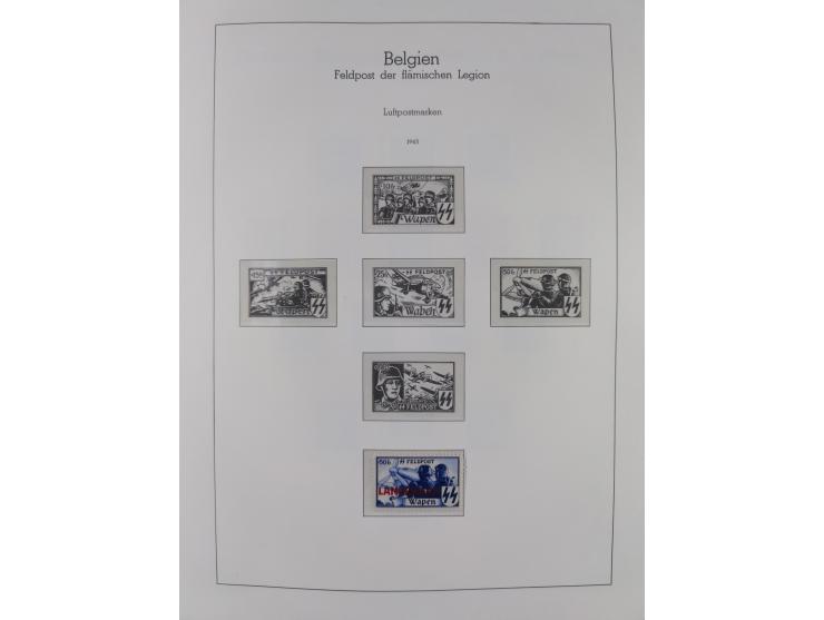 1939/45, postfrische und winzig ungebrauchte/gestempelte Sammlung mit vielen kompletten Gebieten, dabei Böhmen und Mähren mit