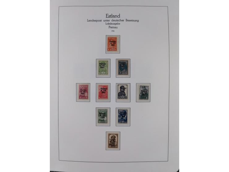 1939/45, postfrische und winzig ungebrauchte/gestempelte Sammlung mit vielen kompletten Gebieten, dabei Böhmen und Mähren mit