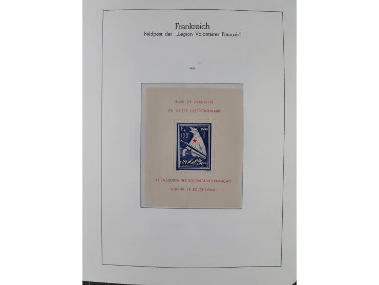 1939/45, postfrische und winzig ungebrauchte/gestempelte Sammlung mit vielen kompletten Gebieten, dabei Böhmen und Mähren mit
