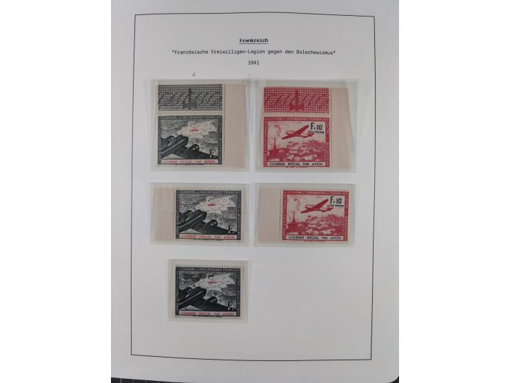 1939/45, postfrische und winzig ungebrauchte/gestempelte Sammlung mit vielen kompletten Gebieten, dabei Böhmen und Mähren mit