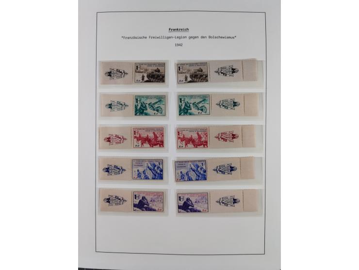 1939/45, postfrische und winzig ungebrauchte/gestempelte Sammlung mit vielen kompletten Gebieten, dabei Böhmen und Mähren mit