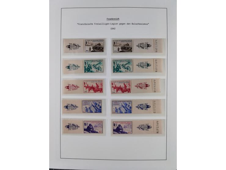 1939/45, postfrische und winzig ungebrauchte/gestempelte Sammlung mit vielen kompletten Gebieten, dabei Böhmen und Mähren mit