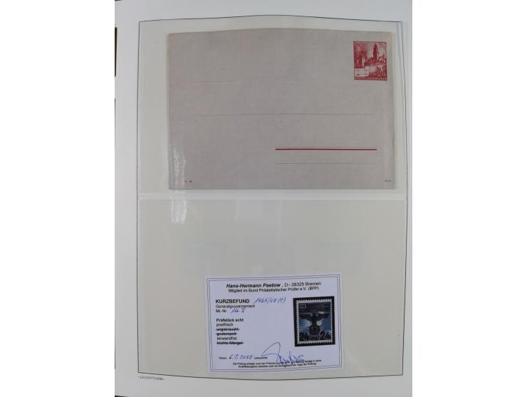 1939/45, postfrische und winzig ungebrauchte/gestempelte Sammlung mit vielen kompletten Gebieten, dabei Böhmen und Mähren mit