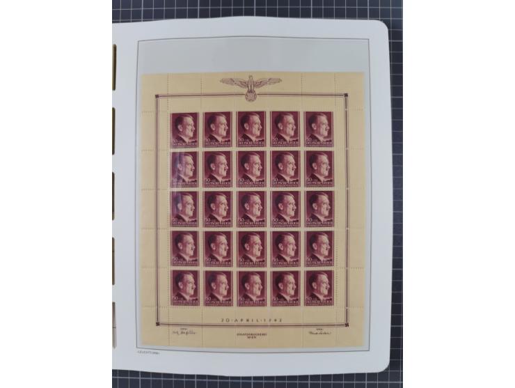 1939/45, postfrische und winzig ungebrauchte/gestempelte Sammlung mit vielen kompletten Gebieten, dabei Böhmen und Mähren mit