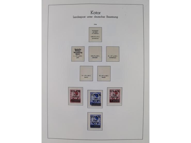 1939/45, postfrische und winzig ungebrauchte/gestempelte Sammlung mit vielen kompletten Gebieten, dabei Böhmen und Mähren mit