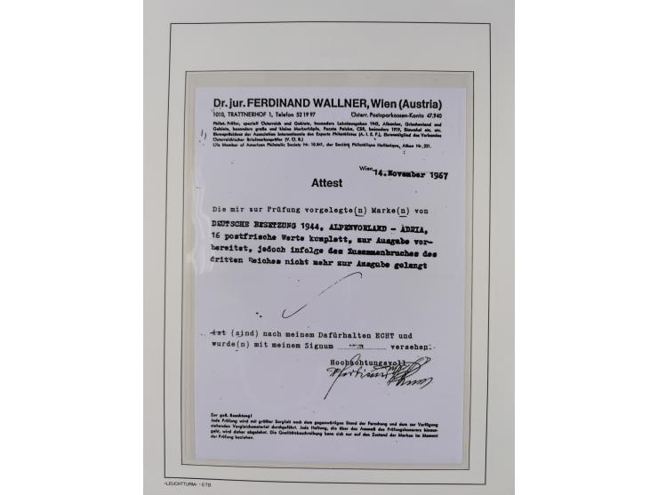 1939/45, postfrische und winzig ungebrauchte/gestempelte Sammlung mit vielen kompletten Gebieten, dabei Böhmen und Mähren mit