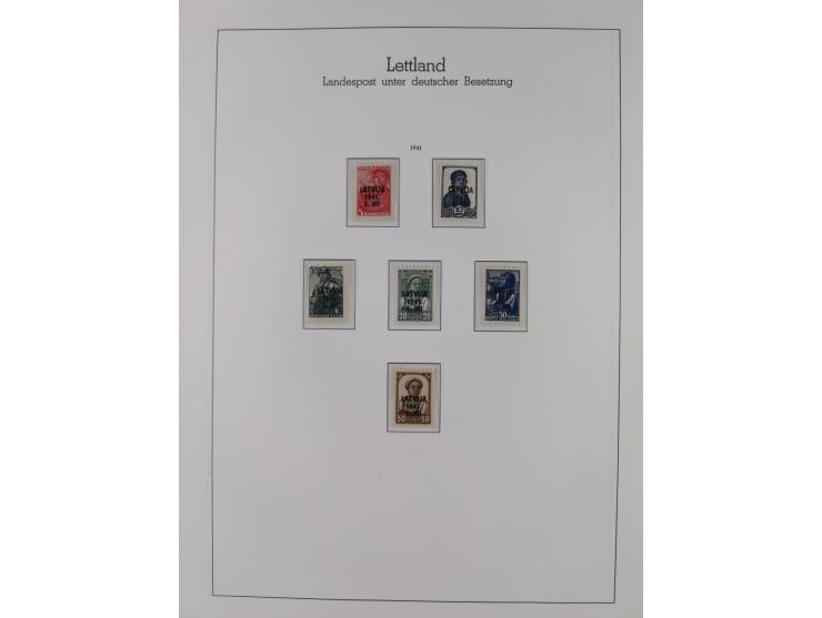 1939/45, postfrische und winzig ungebrauchte/gestempelte Sammlung mit vielen kompletten Gebieten, dabei Böhmen und Mähren mit