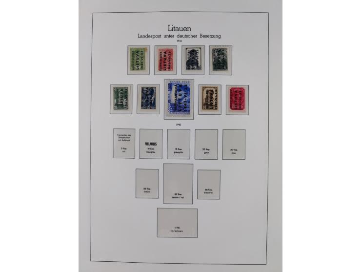 1939/45, postfrische und winzig ungebrauchte/gestempelte Sammlung mit vielen kompletten Gebieten, dabei Böhmen und Mähren mit