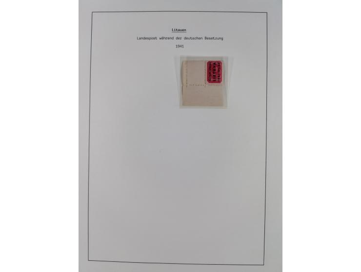 1939/45, postfrische und winzig ungebrauchte/gestempelte Sammlung mit vielen kompletten Gebieten, dabei Böhmen und Mähren mit