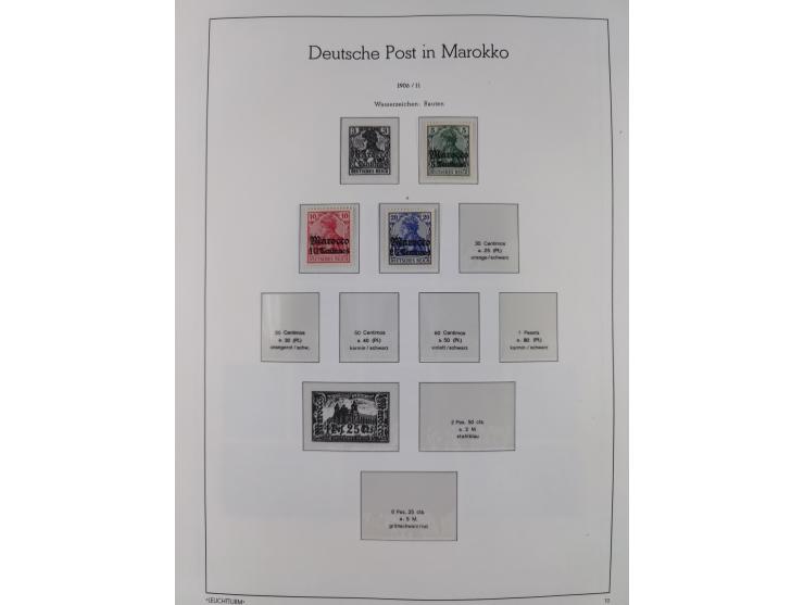 1898/1919, meist postfrische Sammlung inkl. 23 Ganzsachen, dabei einige komplette Sätze, Kaiseryacht meist bis 1 oder 2 M. kp