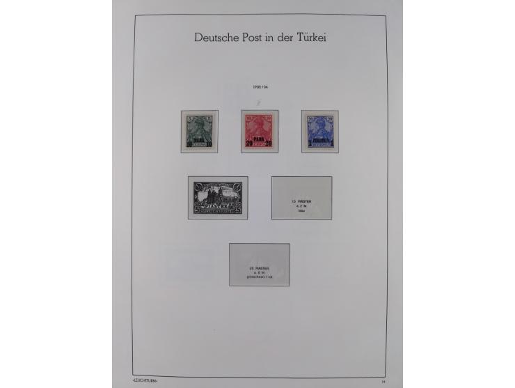 1898/1919, meist postfrische Sammlung inkl. 23 Ganzsachen, dabei einige komplette Sätze, Kaiseryacht meist bis 1 oder 2 M. kp
