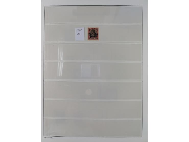 1898/1919, meist postfrische Sammlung inkl. 23 Ganzsachen, dabei einige komplette Sätze, Kaiseryacht meist bis 1 oder 2 M. kp