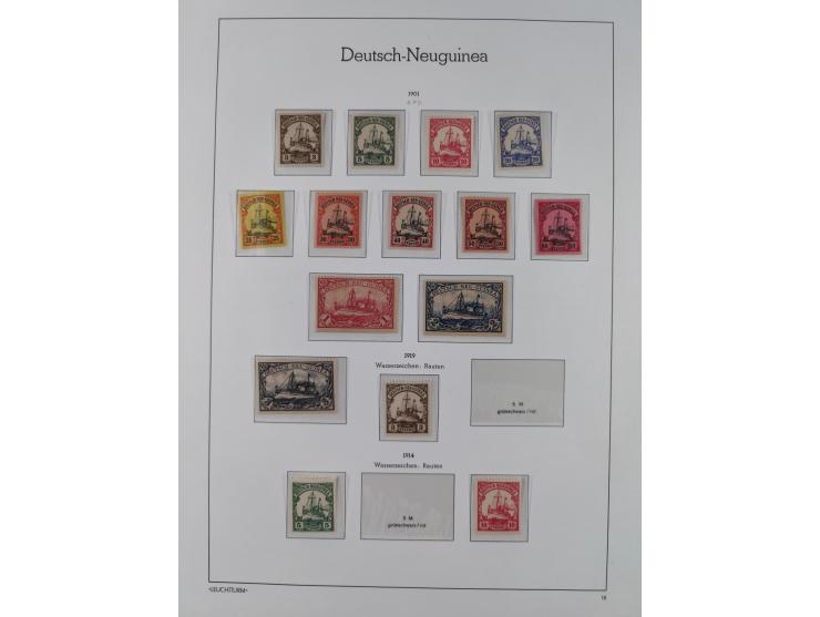 1898/1919, meist postfrische Sammlung inkl. 23 Ganzsachen, dabei einige komplette Sätze, Kaiseryacht meist bis 1 oder 2 M. kp