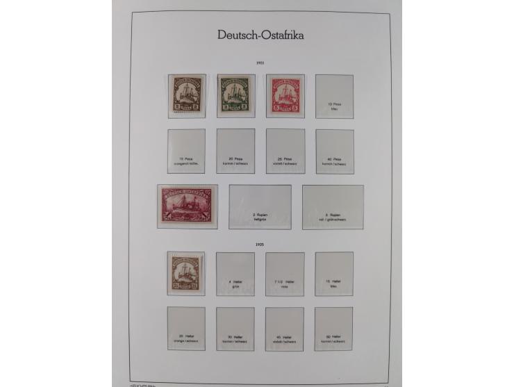 1898/1919, meist postfrische Sammlung inkl. 23 Ganzsachen, dabei einige komplette Sätze, Kaiseryacht meist bis 1 oder 2 M. kp