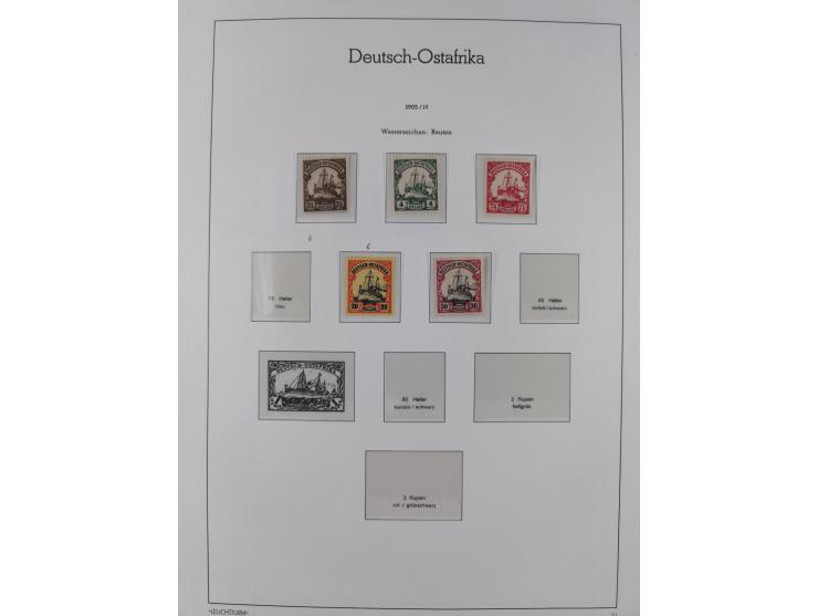 1898/1919, meist postfrische Sammlung inkl. 23 Ganzsachen, dabei einige komplette Sätze, Kaiseryacht meist bis 1 oder 2 M. kp