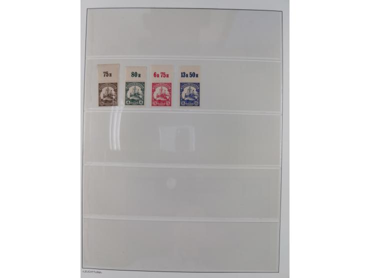 1898/1919, meist postfrische Sammlung inkl. 23 Ganzsachen, dabei einige komplette Sätze, Kaiseryacht meist bis 1 oder 2 M. kp