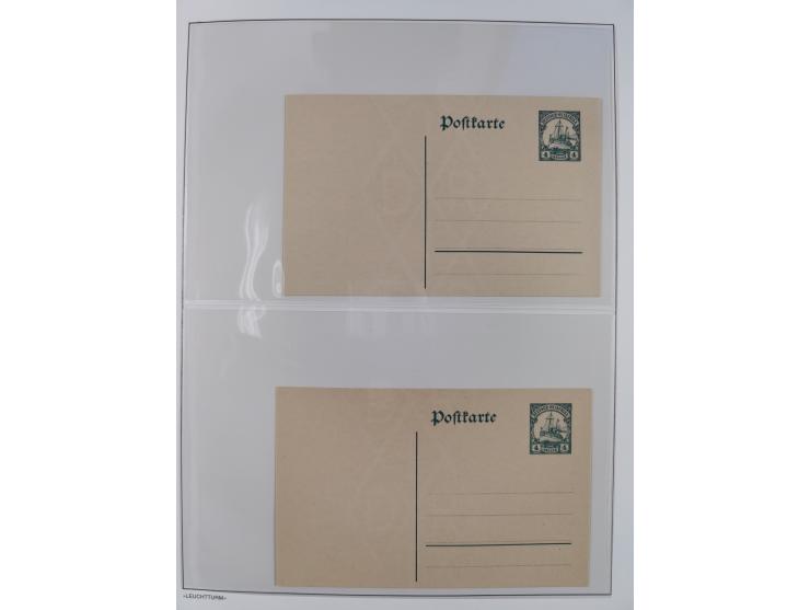 1898/1919, meist postfrische Sammlung inkl. 23 Ganzsachen, dabei einige komplette Sätze, Kaiseryacht meist bis 1 oder 2 M. kp