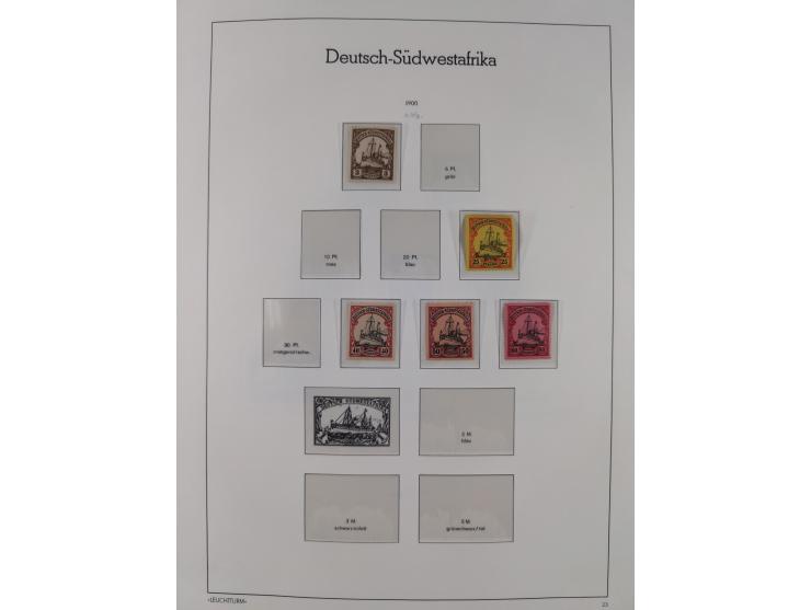 1898/1919, meist postfrische Sammlung inkl. 23 Ganzsachen, dabei einige komplette Sätze, Kaiseryacht meist bis 1 oder 2 M. kp