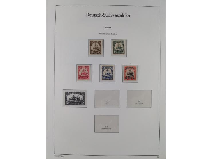 1898/1919, meist postfrische Sammlung inkl. 23 Ganzsachen, dabei einige komplette Sätze, Kaiseryacht meist bis 1 oder 2 M. kp