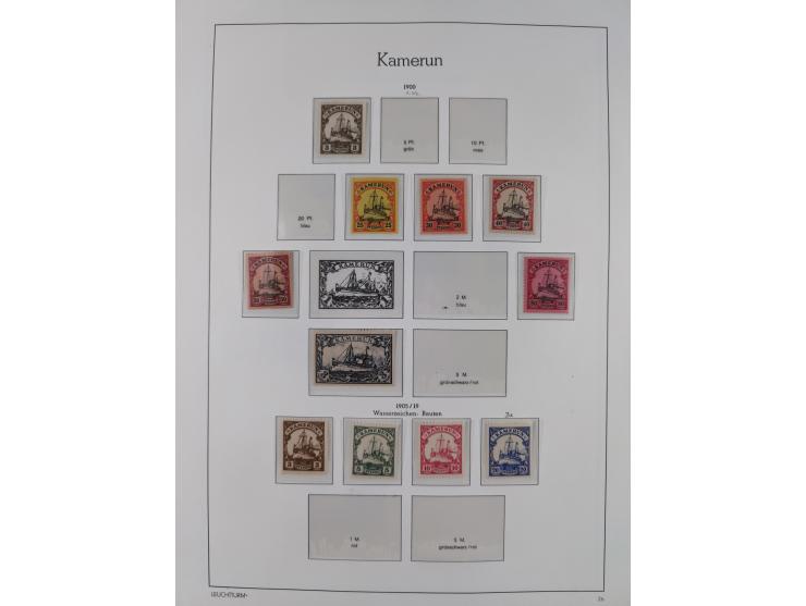 1898/1919, meist postfrische Sammlung inkl. 23 Ganzsachen, dabei einige komplette Sätze, Kaiseryacht meist bis 1 oder 2 M. kp