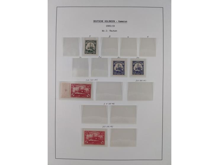 1898/1919, meist postfrische Sammlung inkl. 23 Ganzsachen, dabei einige komplette Sätze, Kaiseryacht meist bis 1 oder 2 M. kp