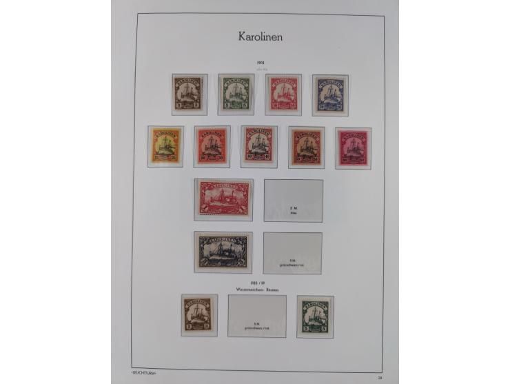 1898/1919, meist postfrische Sammlung inkl. 23 Ganzsachen, dabei einige komplette Sätze, Kaiseryacht meist bis 1 oder 2 M. kp