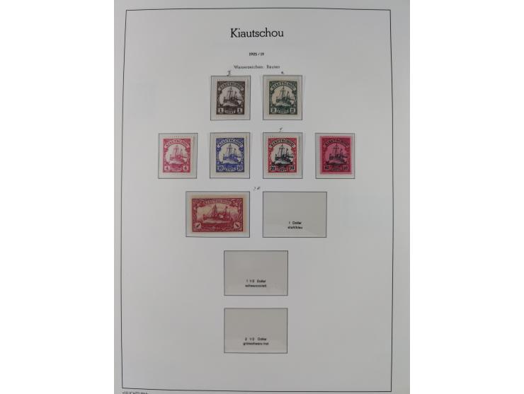 1898/1919, meist postfrische Sammlung inkl. 23 Ganzsachen, dabei einige komplette Sätze, Kaiseryacht meist bis 1 oder 2 M. kp