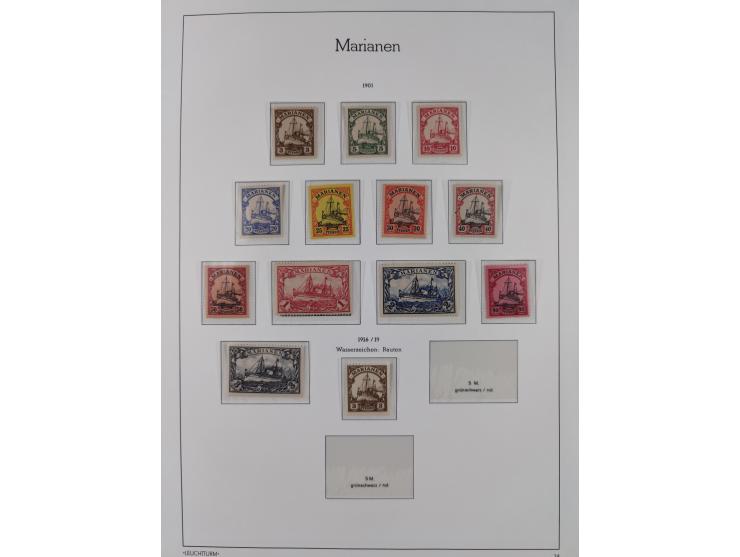 1898/1919, meist postfrische Sammlung inkl. 23 Ganzsachen, dabei einige komplette Sätze, Kaiseryacht meist bis 1 oder 2 M. kp