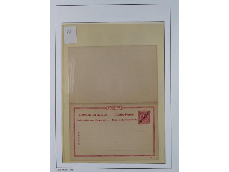 1898/1919, meist postfrische Sammlung inkl. 23 Ganzsachen, dabei einige komplette Sätze, Kaiseryacht meist bis 1 oder 2 M. kp