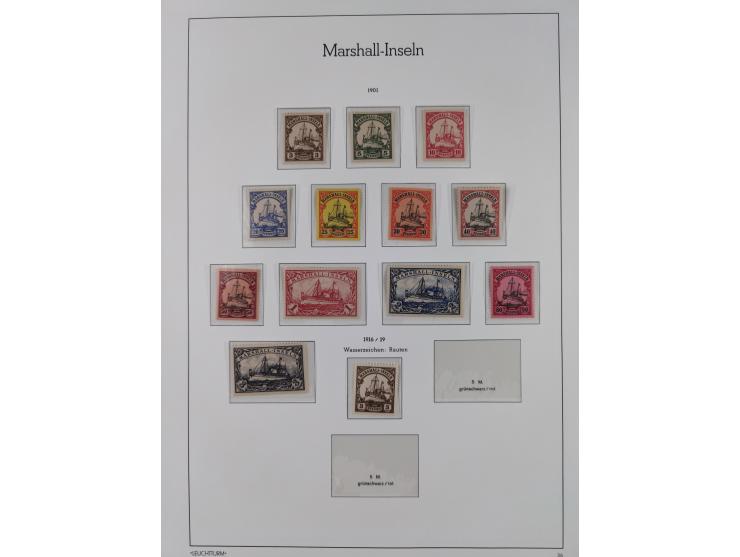 1898/1919, meist postfrische Sammlung inkl. 23 Ganzsachen, dabei einige komplette Sätze, Kaiseryacht meist bis 1 oder 2 M. kp