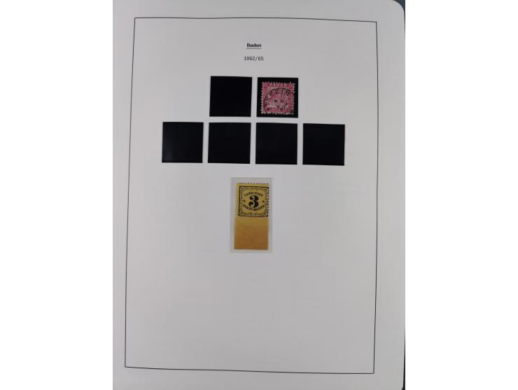 1849/1934 (ca.), meist postfrische Sammlung ab Altdeutschland mit einigen besseren Ausgaben, dabei u.a. Bayern mit Plattennum