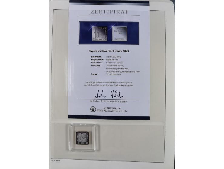 1849/1934 (ca.), meist postfrische Sammlung ab Altdeutschland mit einigen besseren Ausgaben, dabei u.a. Bayern mit Plattennum