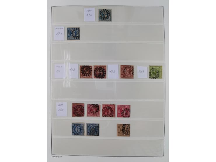 1849/1934 (ca.), meist postfrische Sammlung ab Altdeutschland mit einigen besseren Ausgaben, dabei u.a. Bayern mit Plattennum