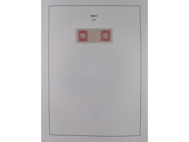 1849/1934 (ca.), meist postfrische Sammlung ab Altdeutschland mit einigen besseren Ausgaben, dabei u.a. Bayern mit Plattennum